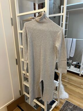 Abound Light Gray Ribbed Knit Sweater